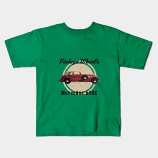 Vintage Wheels - Mercedes 540K Kids T-Shirt